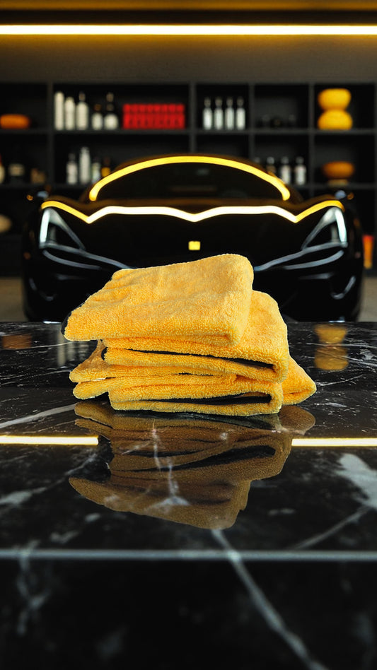16" x 24" Royal Gold Premium Microfiber Towel (380 GSM)